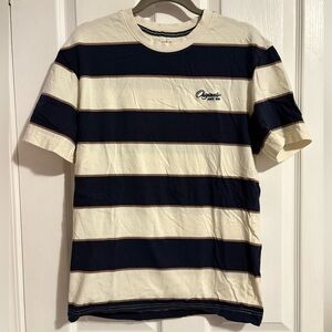 ⟡Jack and Jones Navy and Cream Striped Short Sleeve Tee⟡
